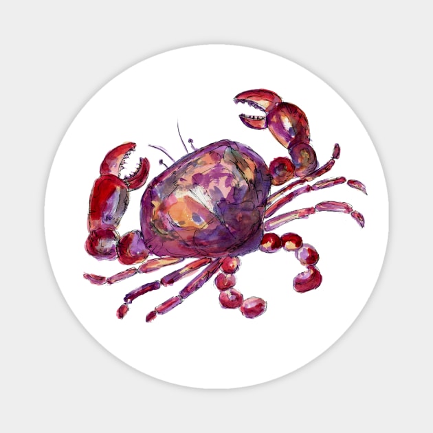 Purple Cancer Zodiac Magnet by ZeichenbloQ